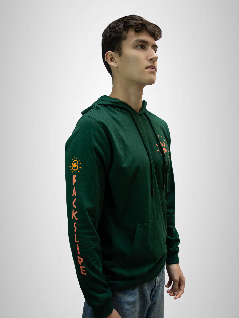 Polera Stay Radiant verde botella manga larga