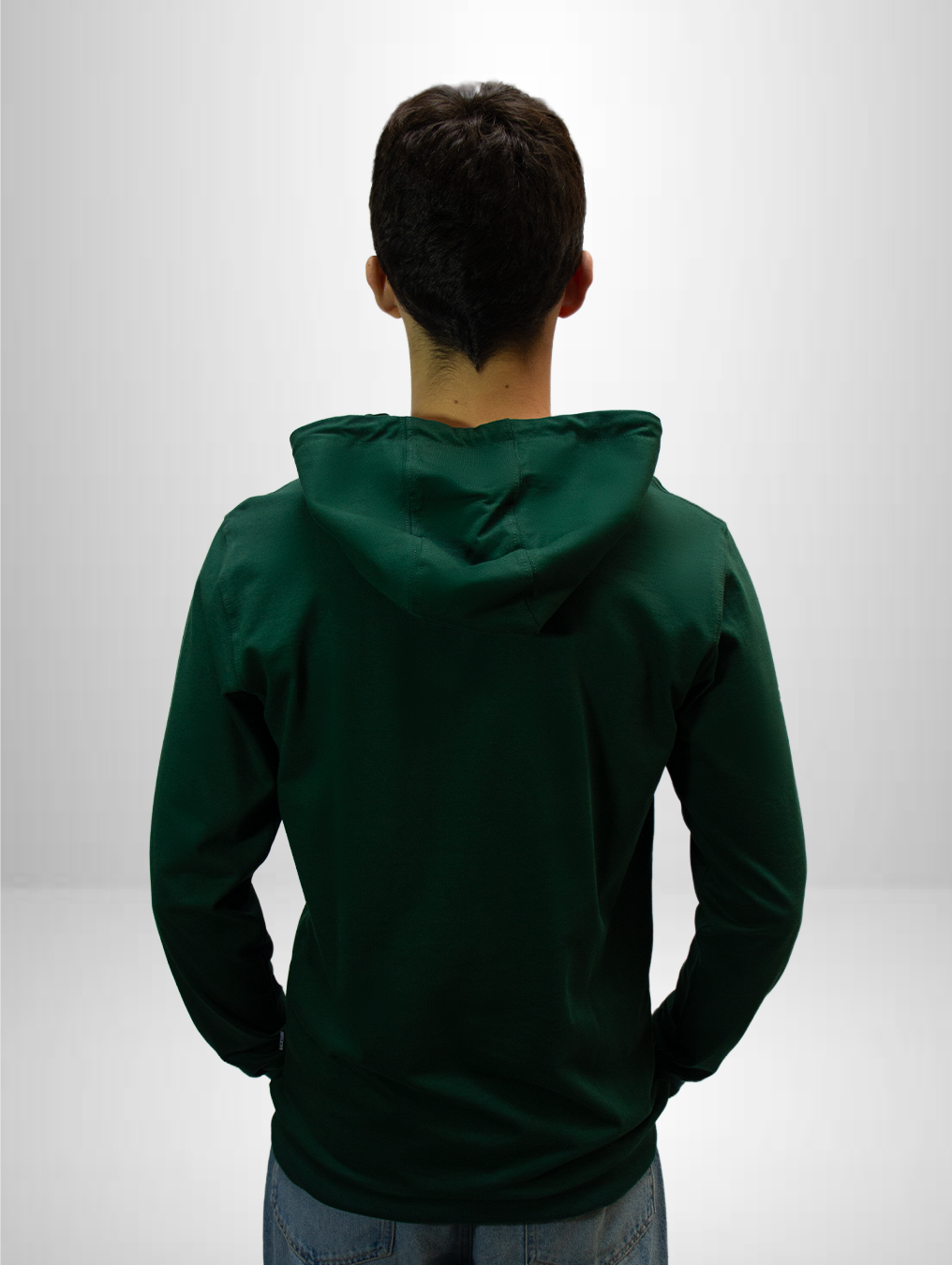 Polera Stay Radiant verde botella manga larga